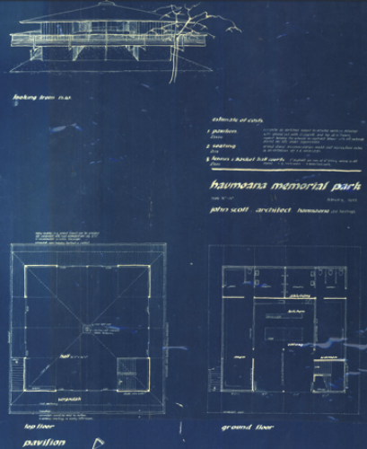 070 Memorial Ave Haumoana John Scott Architect blueprint plans February 1955.