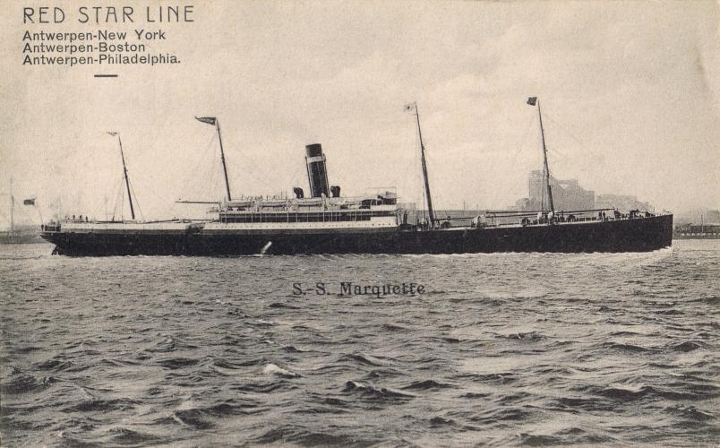 303 NMC CHCH Red Star Line SS Marquette 25 Aug 1910