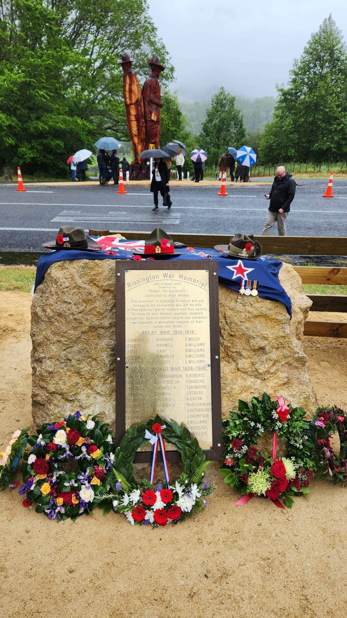 Display for the ANZAC Carving