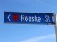 245 Roeske Street Richmond new street sign 2020