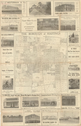 060 Hood St Hastings full 1925 map that shows Jellicoe St Beatty St and Hood St.