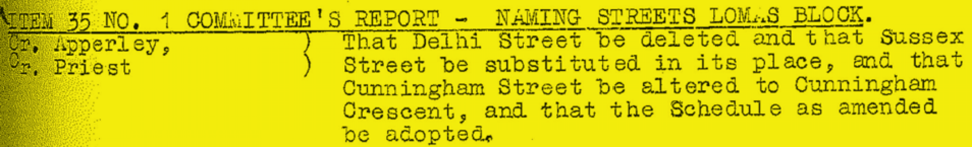 060 Hood Street Hastings Decision to name Hood Street