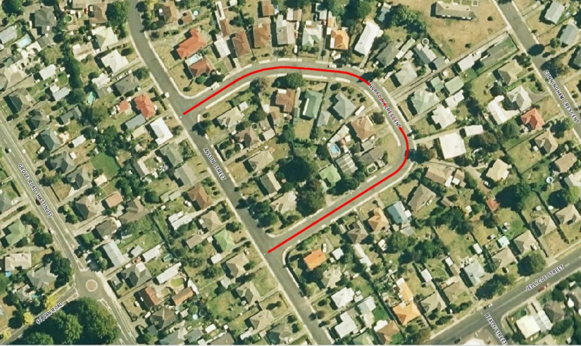 062 Norfolk Cres Hastings Map extract from Hastings District Councils GIS system.