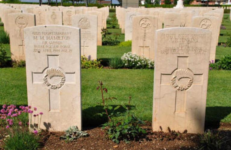 065 Cassino Gr Upper Hutt NZ graves Cassino War Cemetery