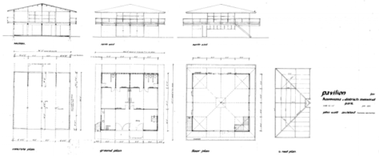 070 Memorial Ave HaumoanaJune 1955 Plans Pavilion for Haumoana Districts Memorial Park