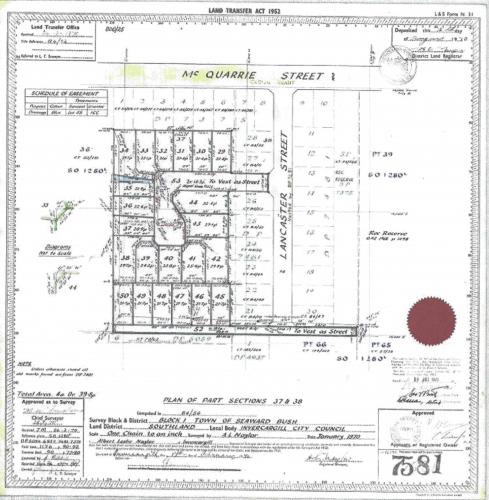 085 Mepal Place Invercargill Original plan for Mepal Place