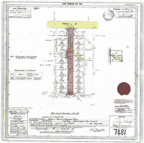 086 Lancaster Street Invercargill original plans for Lancatser Street