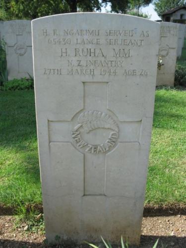 092 Ruha Street Palmerston North Grave of Harold Ruha Ngarimu in Cassino Cemetery 2009.