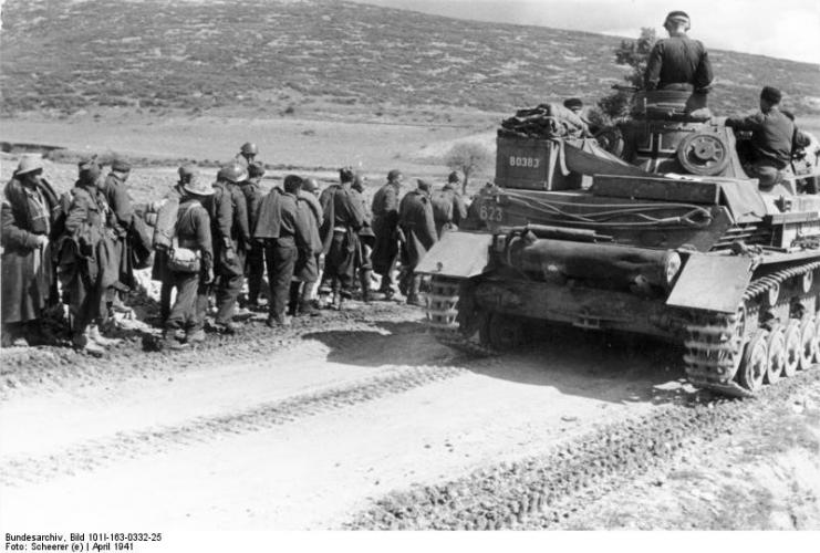 115 Hinton Pl Palmerston North Allied POWs being led away from the battlefield at Kalamata.
