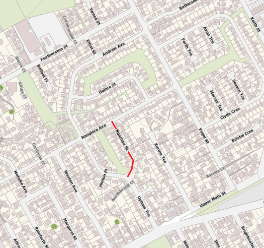 117 Ngarimu St Palmerston North Location Map