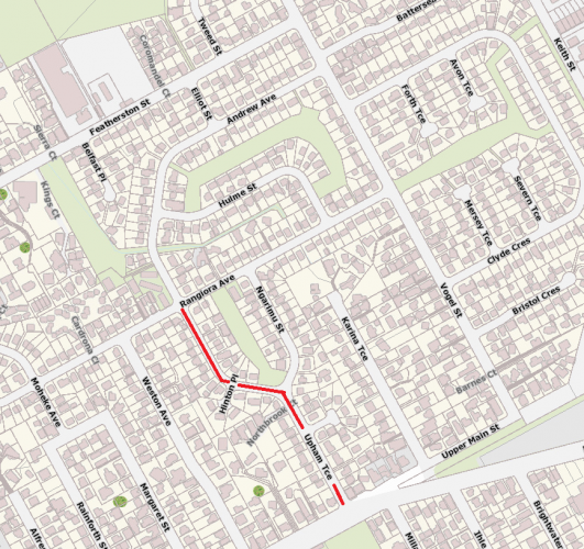 118 Upham Tce Palmerston North Location Map