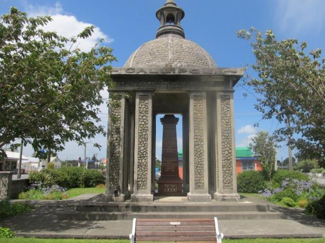 133 War Memorial Featherston Memorial front view