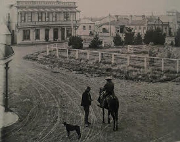 139 Memorial Sq Martinborough The Square and Martin Square road ca 1920s