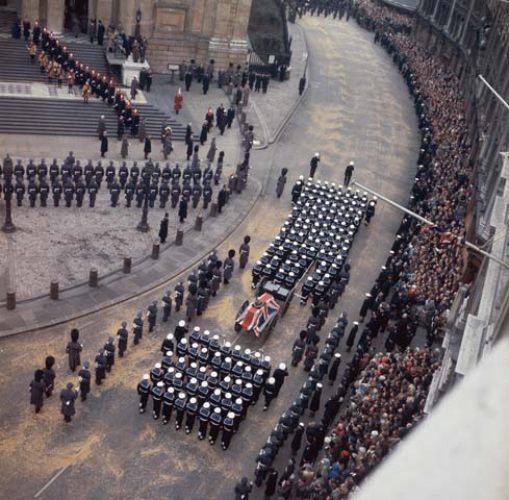 145 Churchill Street Waipukurau Winston Churchills Funeral Image bbc.co.uk schools