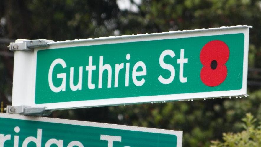 163 Guthrie Street Lower Hutt new street sign 2018