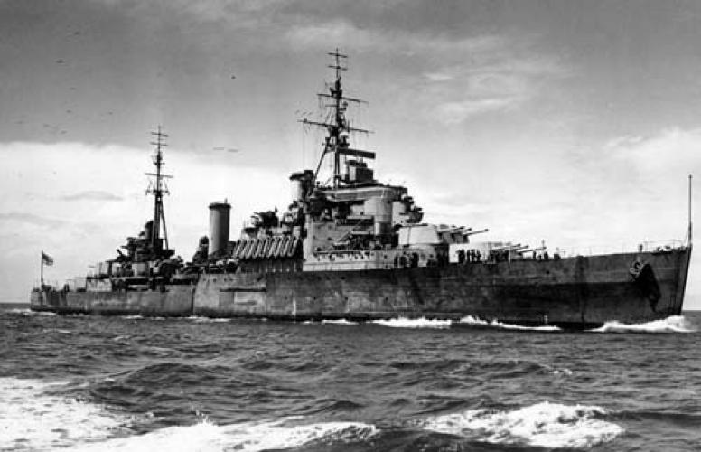 179 Alf Simpson Drive Whitianga HMNZS Gambia in Hauraki Gulf 1945.