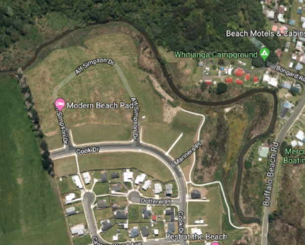 179 Alf Simpson Drive Whitianga view of the street to be developed