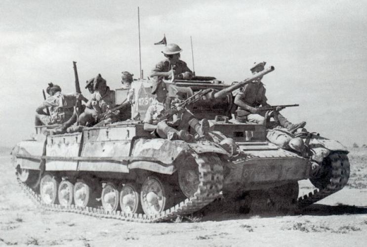 195 Alamein Avenue Mangaroa A Valentine tank in North Africa carrying British infantry