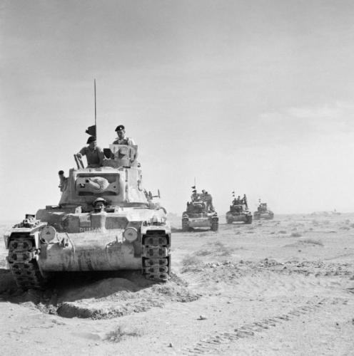 280 Tobruk St LMC Palmerston Nth Matilda tanks outside perimeter of Tobruk