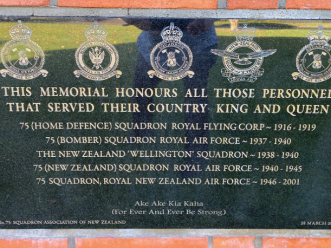 Chapel Memorial Stone 75 Sqn