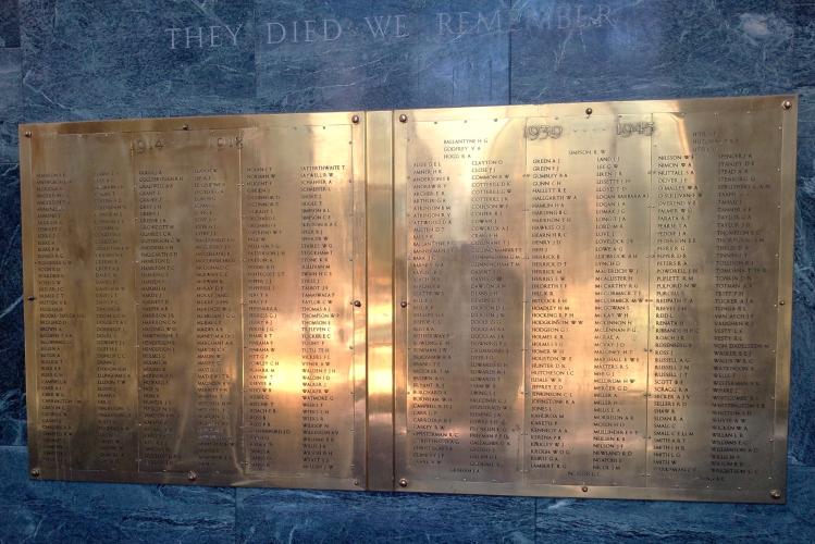 Hastings War Memorial Library Roll of Honour WW1 and WW2 2