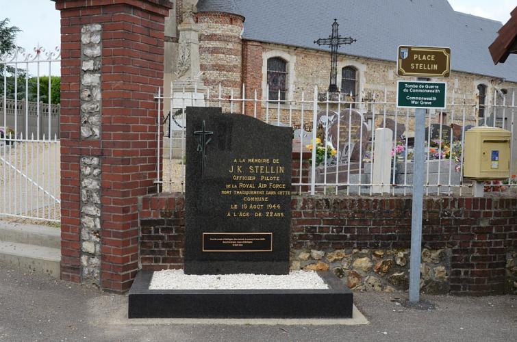 St Maclou La Briere Church Stellin Memorial and Main Square name